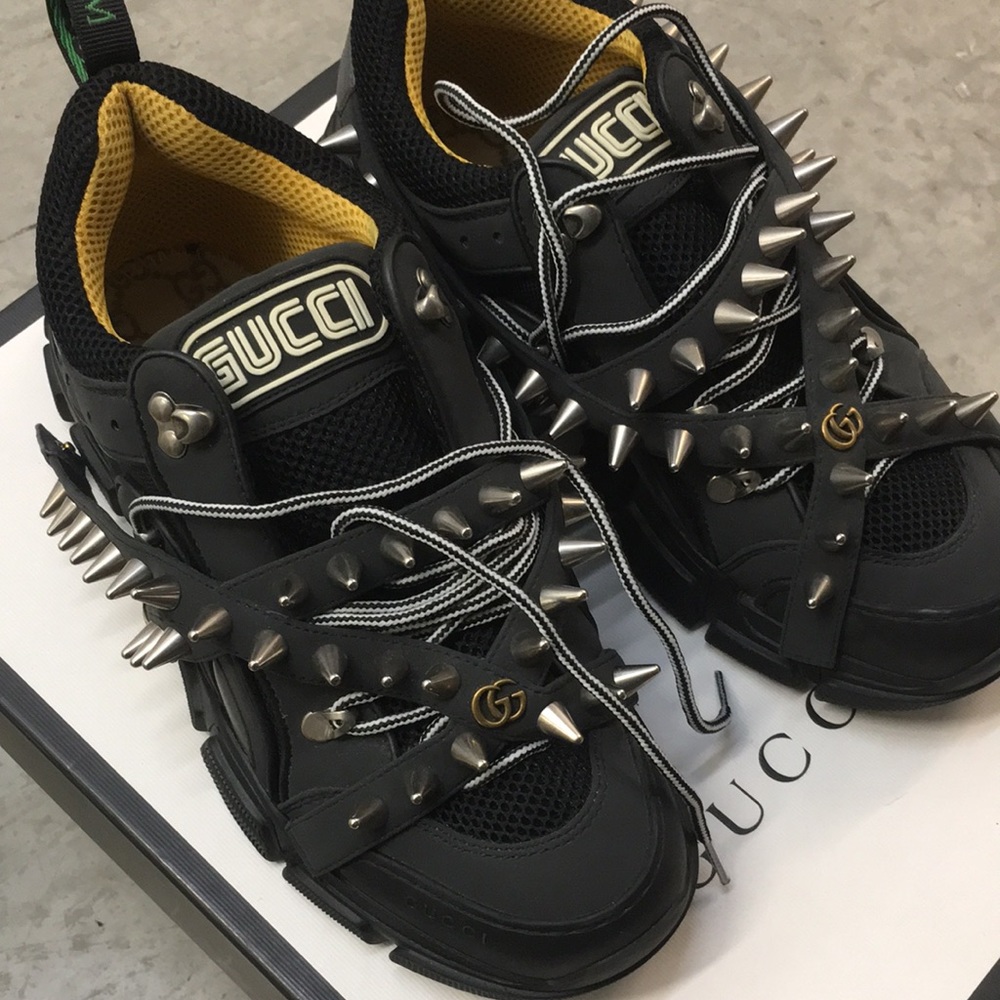 Gucci Sega Flashtrek Spike Low Top Sneakers